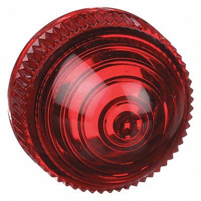 Pilot Light Lens 30mm Red Plastic