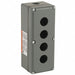 Pushbutton Enclosure 30mm 4 Holes Al