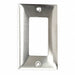 Rocker Wall Plate Stnd Silver 1Gng Brsh