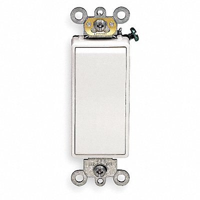 Wall Switch White 20 A Single Pole 2 hp