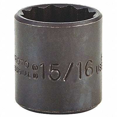 Socket Steel Blk Oxd 15/16 in