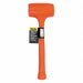 Dead Blow Hammer 2.625 lb Steel Orange