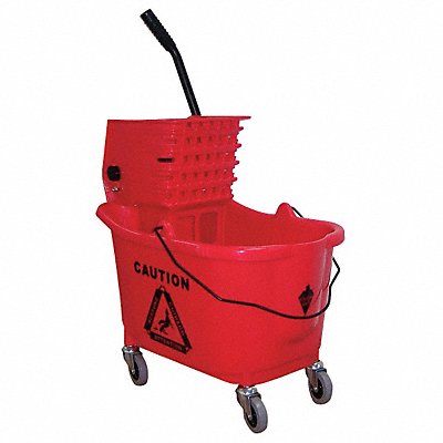 D8082 Mop Bucket and Wringer Red 8 3/4 gal