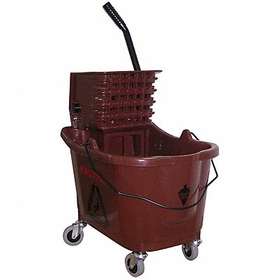 D8082 Mop Bucket and Wringer Brown 8 3/4 gal