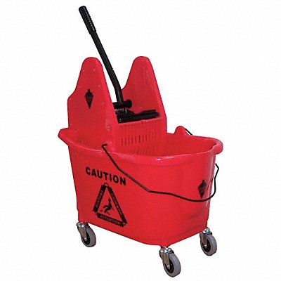 D8085 Mop Bucket and Wringer Red 8 3/4 gal