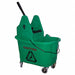 D8085 Mop Bucket and Wringer Green 8 3/4 gal