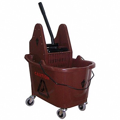 D8085 Mop Bucket and Wringer Brown 8 3/4 gal