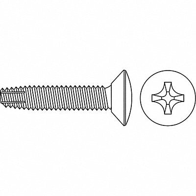 Thread Form Scrw Flat 2 3/32 L PK1400