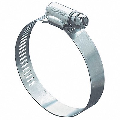 Worm Gear Hose Clamp 1/2 W 1 1/4 ID PK10