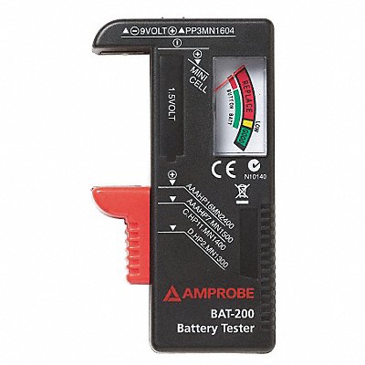 Battery Tester 9V AA AAA C and D Cell