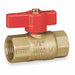 Brass Gas Ball Valve Inline FNPT 3/4 in