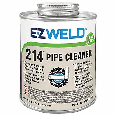 Cleaner 16 Oz Clear PVC CPVC ABS