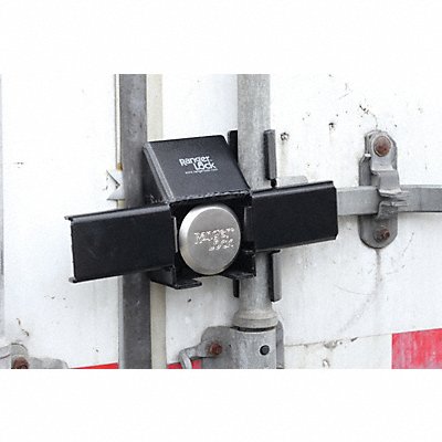 Padlock Guard 12 in Hardened Steel Black