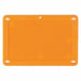 Blank Tag Plstc 3 1/5in H 4 5/7in W Orng