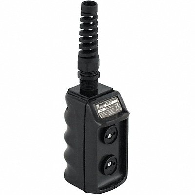 Pendant Push Button Station 2NO Black