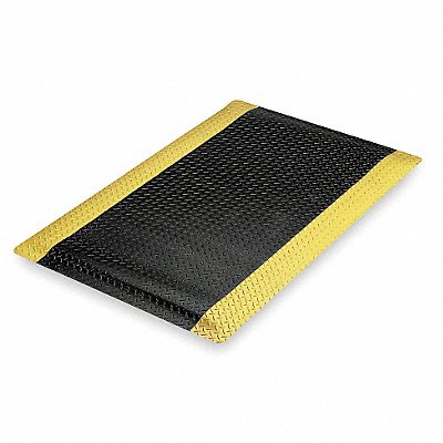 Antifatigue Mat Black YllwBrdr 3ft.x5ft.