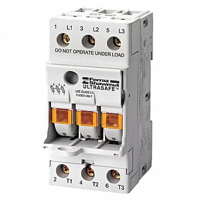 Fuse Block 0 to 30A Midget 3 Pole