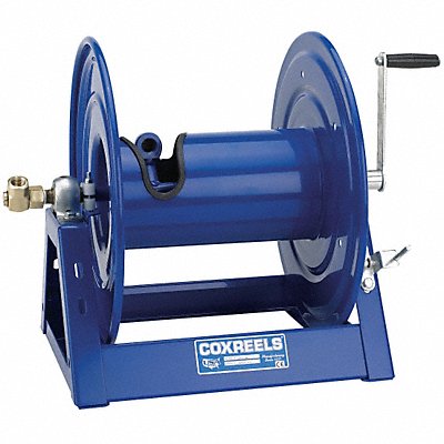 Hand Crank Hose Reel 100 ft 3/4 ID Blue