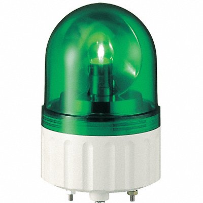 Warning Light Rotating Mirror LED Green