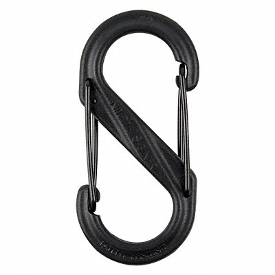 Carabiner Clip 2 in Plastic Black