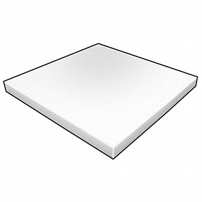 Polyethylene Sheet L 12 in White