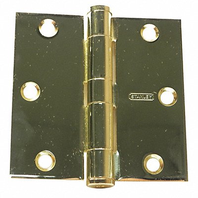 Template Hinge Concealed Bright Brass