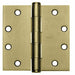 Template Hinge Removable Bright Brass