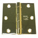 Template Hinge Removable Bright Brass