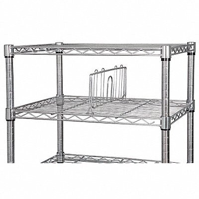 Shelf Divider 36inx6inx1 1/2in Steel PK2