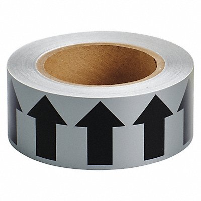 D3613 Arrow Tape Gray 2in W 90ft Roll L