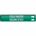 Pipe Marker Cold Water 13/16in H 4/5in W