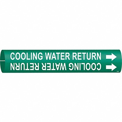 Pipe Marker Cooling Water Return 7/8in H