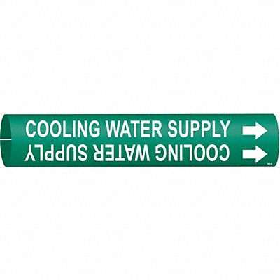 Pipe Marker Cooling Water Supply 7/8in H