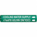 Pipe Marker Cooling Water Supply 7/8in H