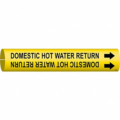 Pipe Marker Domestic Hot Water Return