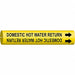 Pipe Marker Domestic Hot Water Return