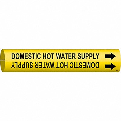 Pipe Marker Domestic Hot Water Supply