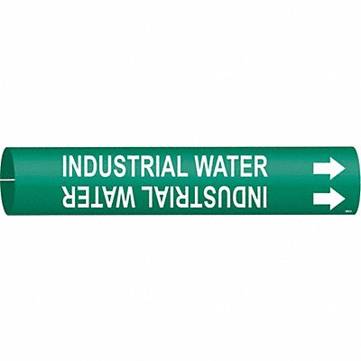 Pipe Marker Industrial Water 13/16in H