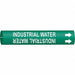 Pipe Marker Industrial Water 13/16in H