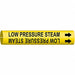 Pipe Marker Low Pressure Steam 13/16in H