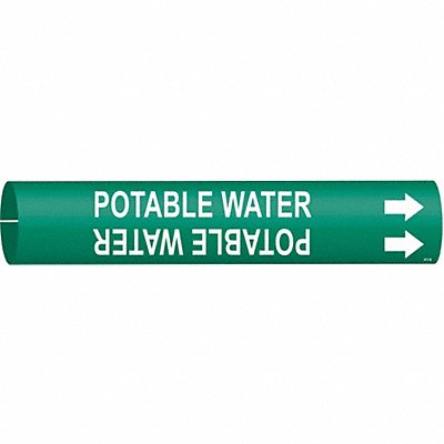 Pipe Markr Potable Water 7/8in H 7/8in W