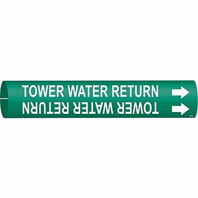 Pipe Marker Tower Water Return 13/16in H