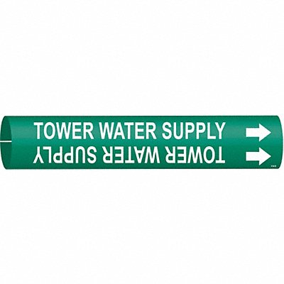 Pipe Marker Tower Water Supply 7/8in H