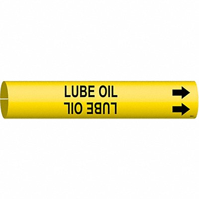 Pipe Marker Lube Oil 13/16 in H 4/5 in W