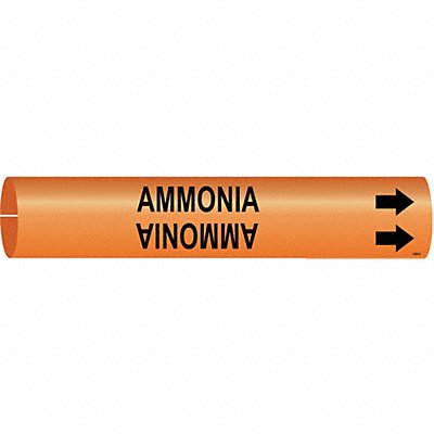 Pipe Marker Ammonia 2 in H 2 in W