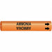 Pipe Marker Ammonia 2 in H 2 in W