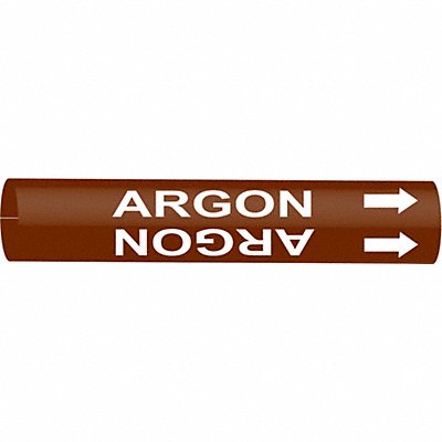 Pipe Marker Argon 10 in H 24 in W