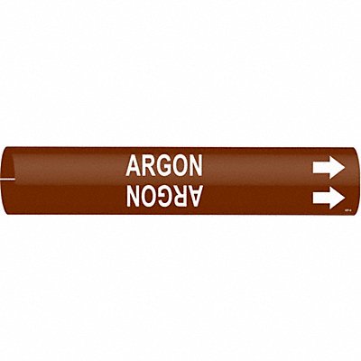 Pipe Marker Argon 2 in H 2 in W