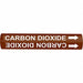 Pipe Marker Carbon Dioxide 10in H 24in W