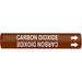 Pipe Marker Carbon Dioxide 2 in H 2 in W